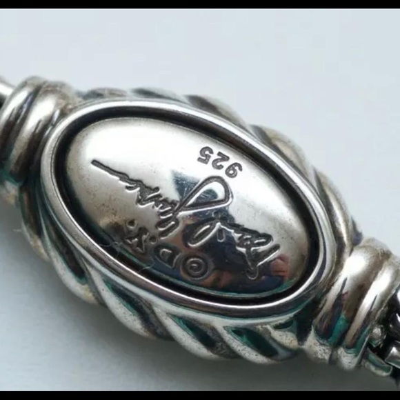 David Yurman 8 mm Spiritual Beads Bracelet
Black Onyx Matte Silver Adjustable DY - Picture 4 of 4